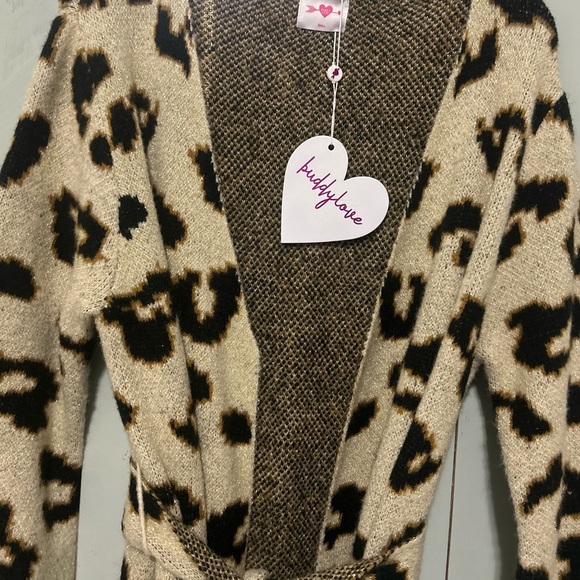 Leopard Print Long Cardigan - Picture 5 of 6